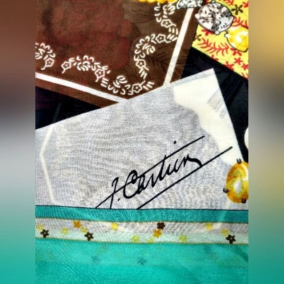 Silk Scarf Paris New York Large - Picture 12 of 13